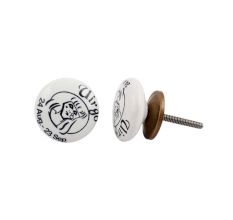Virgo Flat Ceramic Knob